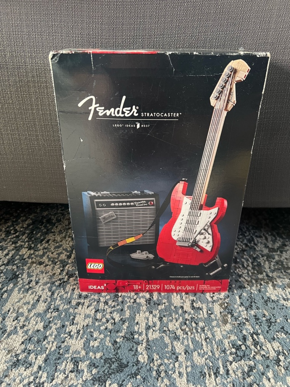 Lego Fender Stratocaster Red and White Guitar Set